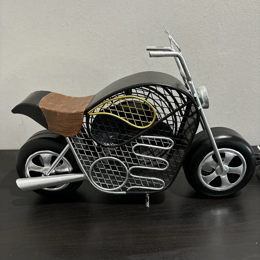 Deco Breeze FAN Motorcycle Bike Vintage Excellent Condition Black Working 14x10